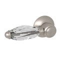 Rohl Universal Fit Crystal Toilet Tank Flush Handle In Satin Nickel C7950LCSTN